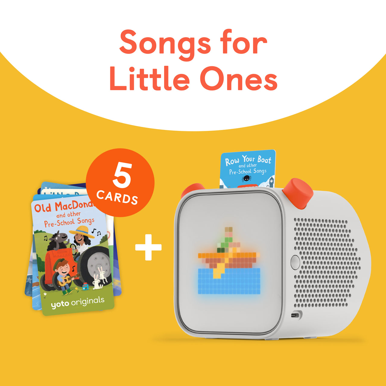 Yoto Player + Pre School Songs Bundle